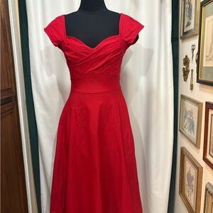 Stop staring Elegant Red Women's Dress size M (damaged)